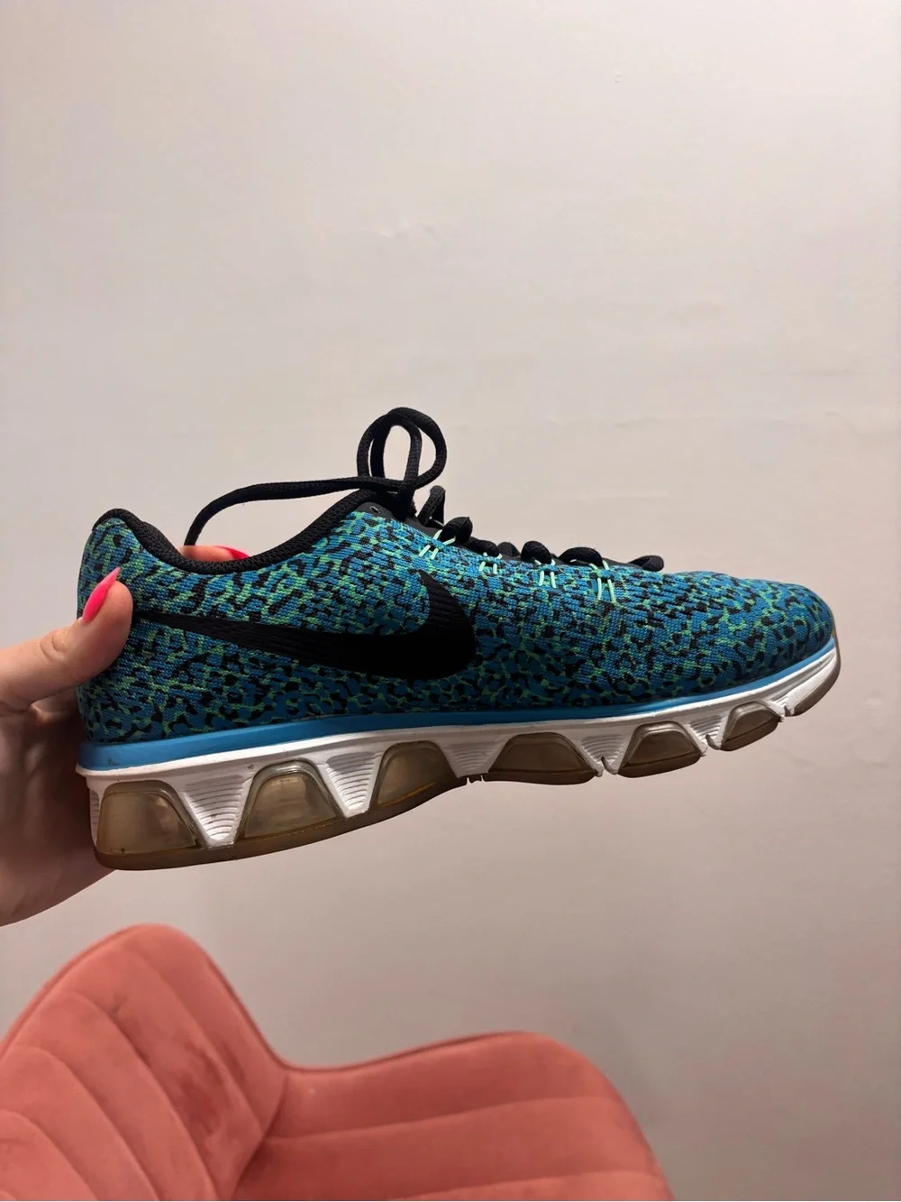 Nike Blue and Black Women's Athletic Sneakers